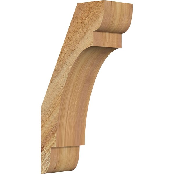 Ekena Millwork 4"W x 8"D x 16"H Olympic Rough Sawn Knee Brace, Western Red Cedar BRC04X08X16OLY00RWR - main